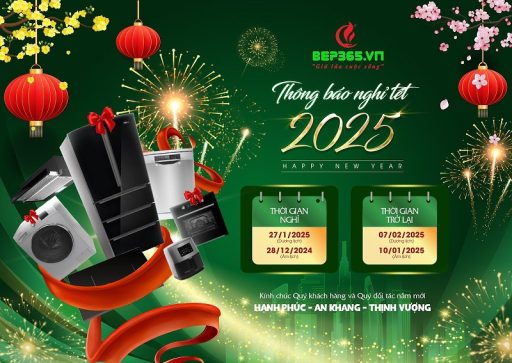 Bếp Hoàng Cương - Thông báo Lịch nghỉ Tết Nguyên Đán 2025
