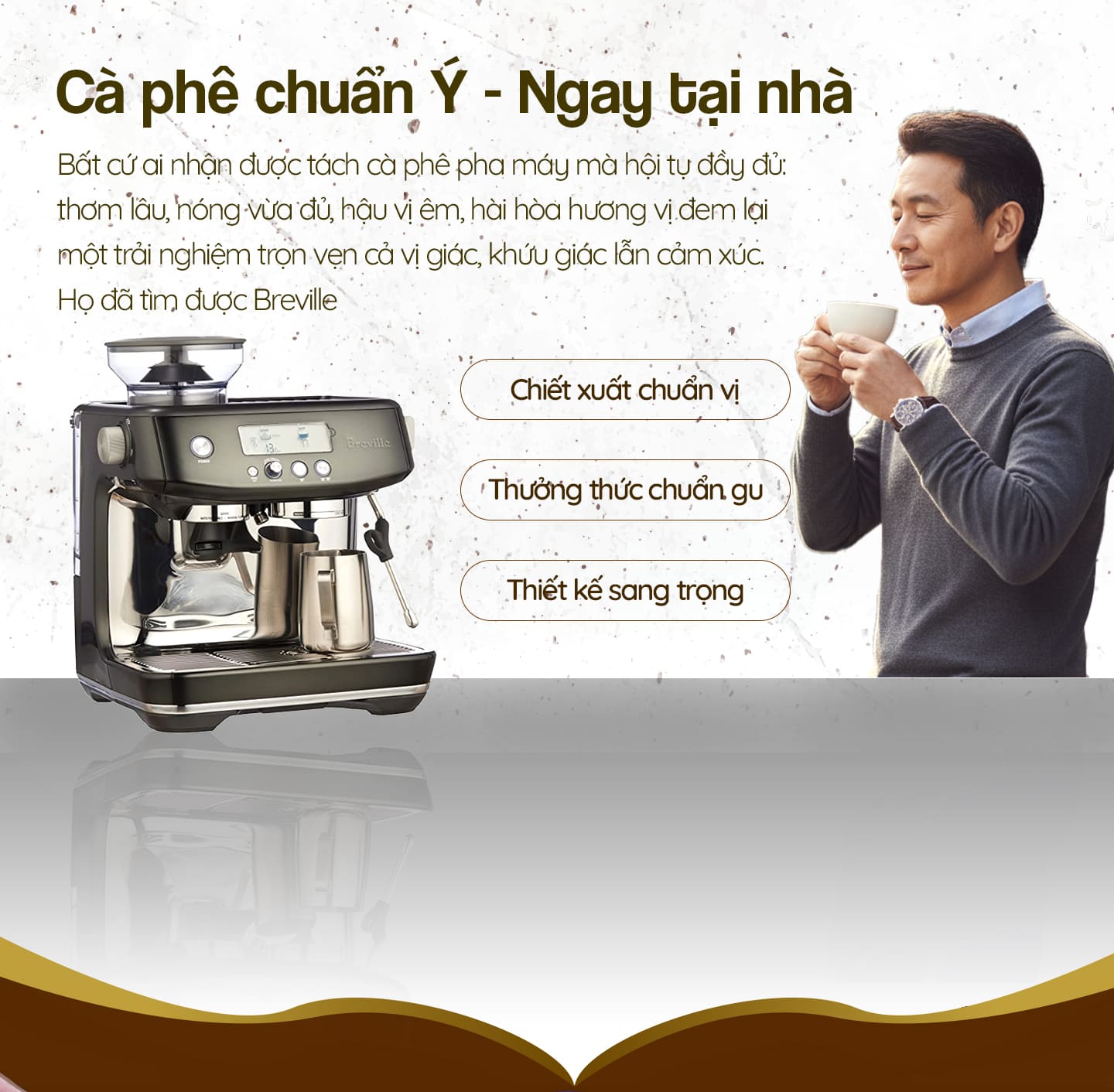 Máy pha cafe chuẩn vị - Ưu đãi lớn 4 landing page pha ca phe 1 mobile