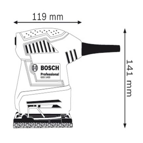 size may cha nham bosch gss 1400