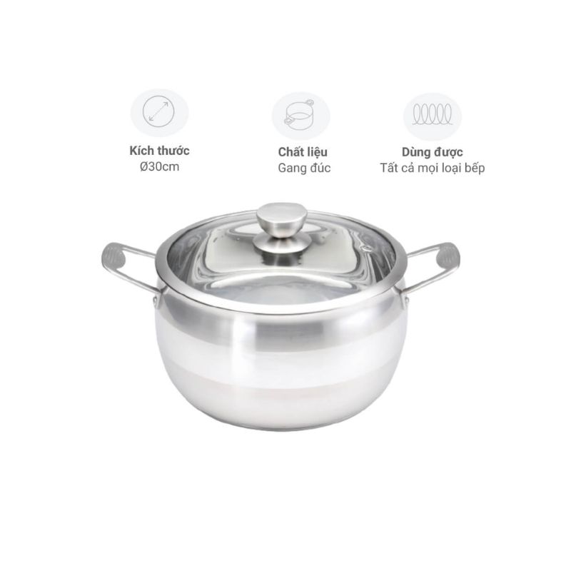 Nồi inox Malloca SA-099 cao cấp 6 Thiết kế Nồi inox Malloca SA-099 cao cấp